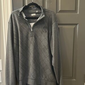 Men's Gray Quarter-Zip Sweater